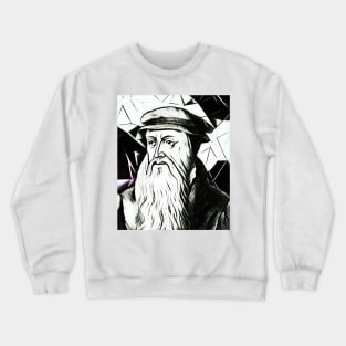 John Knox Black and White Portrait | John Knox Artwork 3 Crewneck Sweatshirt